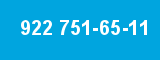 922 751-65-11